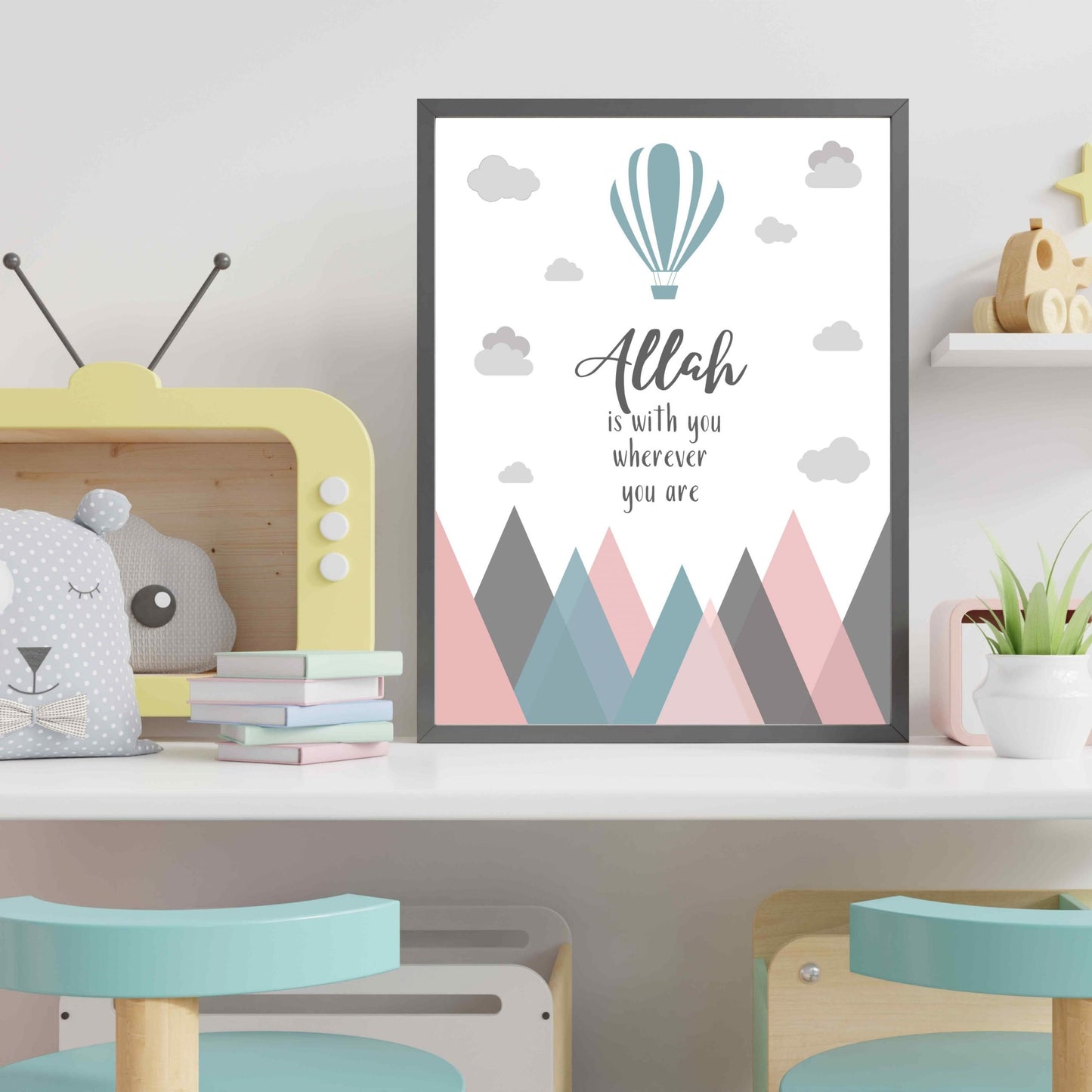 Kids Wall Art Print Set (Pastel)