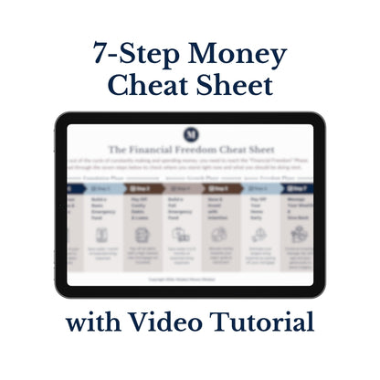 7-Step Money Cheat Sheet