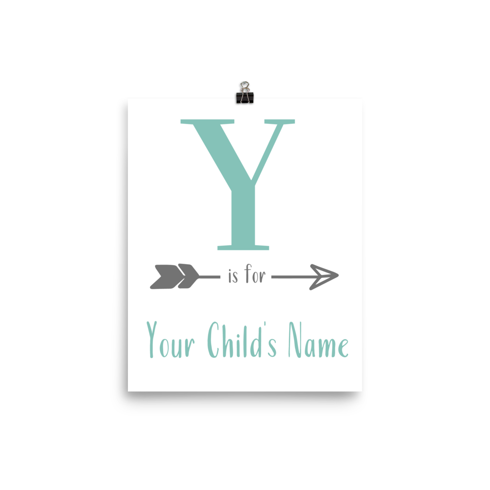 Custom Name Print - Pastel Pink