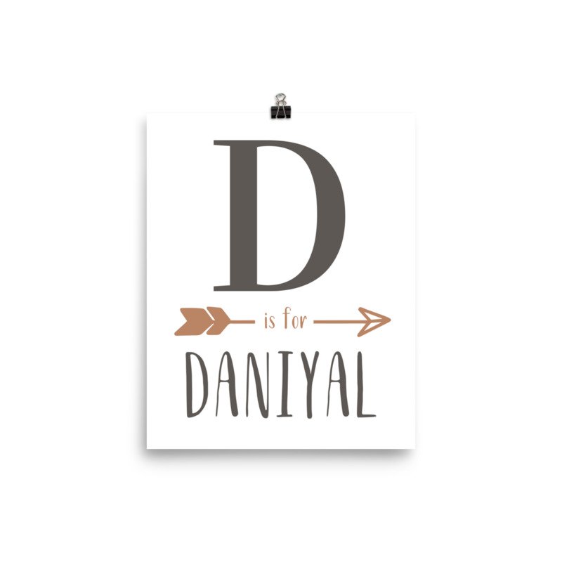 Custom Name Print - Pastel Pink