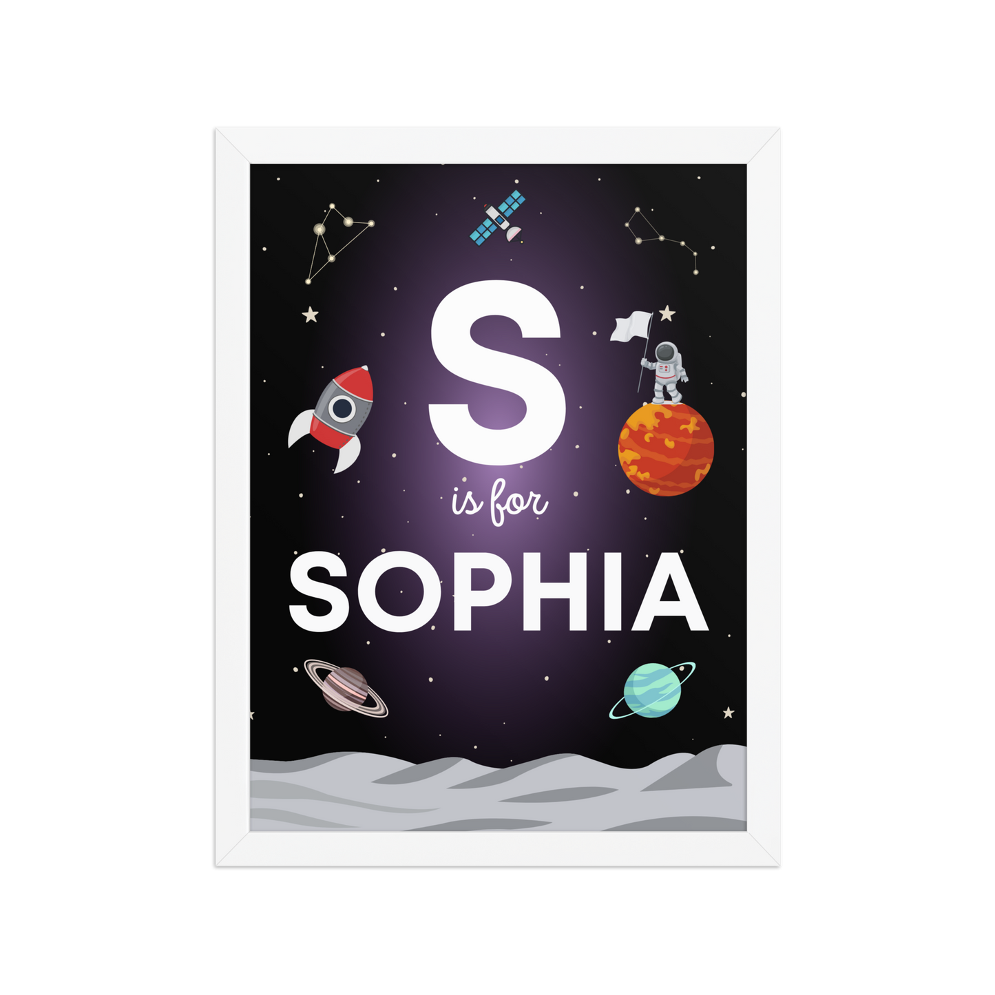 Little Astronauts Islamic Wall Art Collection - Blue